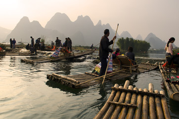 Landscape in Yangshuo Guilin, China ..