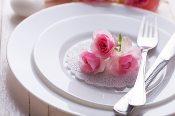Romantic  table setting