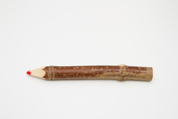 pencil made ​​of tree branches