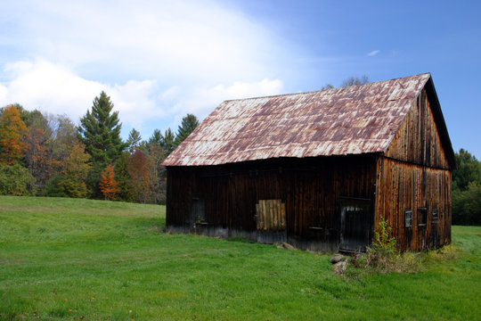 old barn on a farm ..