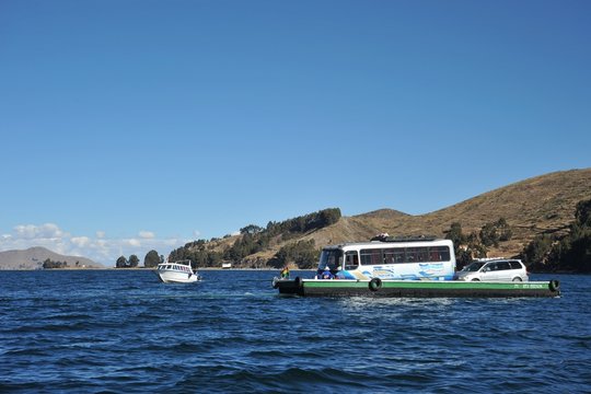 Ferry service on lake Titicaca