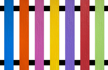 colourful picket Fence