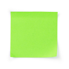 green sticky note reminder