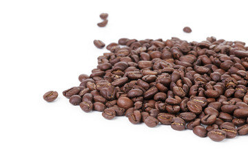 freshly roasted coffee beans border