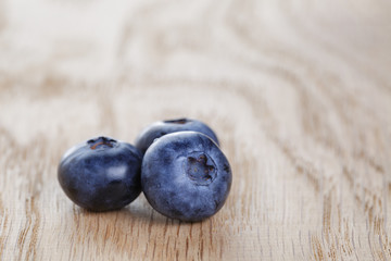 organic ripe blueberries