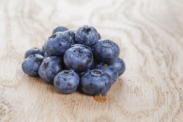 organic ripe blueberries