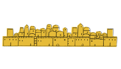 Middle East, Ancient, Abstract Illustration, Old City