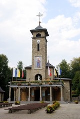 Fototapeta na wymiar sanctuary church near Szczyrk in Poland