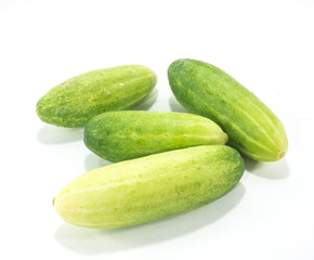 cucumber on white background