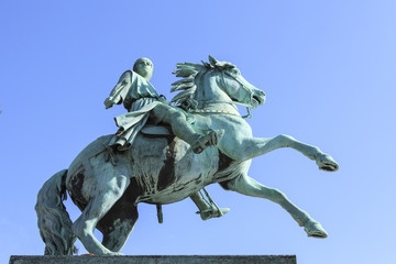 Kopenhagen - Statue des Bischoff Absalon auf einem Pferd