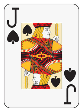 Jumbo index jack of spades