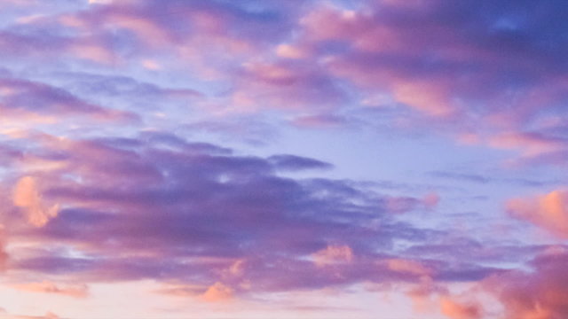 Beautiful sky with clouds on a sunset, timelapse