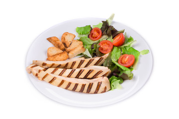 Tasty caesar salad.