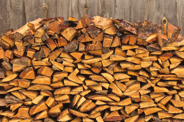 stack of firewood, can be used as background