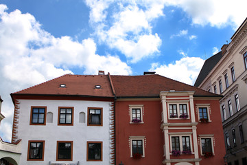 Fototapeta na wymiar Two-Colored House