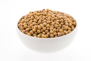 Soybean isolated on white background