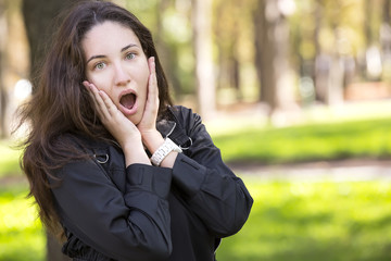 portrait of a girl in the park