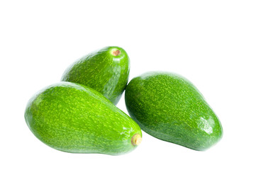 Avocado isolated with clipping path