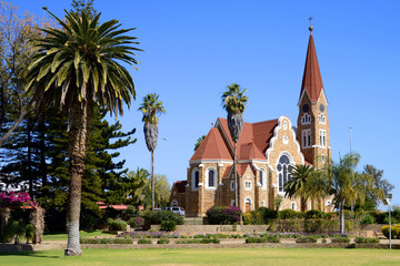 Christuskirche, Windhoek, Namibia - obrazy, fototapety, plakaty