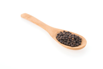 Black pepper isolated on white background