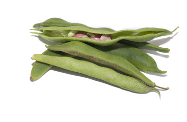 bean pods isolated