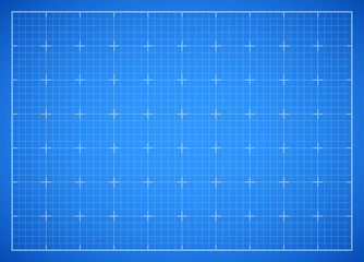 Blue square grid blueprint