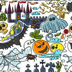 Halloween seamless