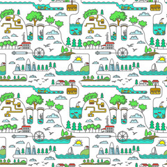 Obraz premium landscape seamless