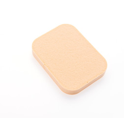Face sponge powder isolated on white