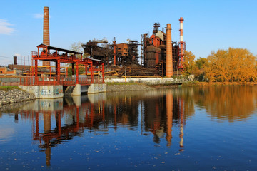 Fototapeta premium Old Steel Works in the Urals