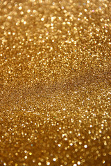 glitter vintage lights background. abstract gold background . de
