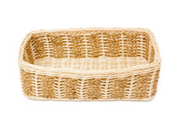 Empty wooden basket