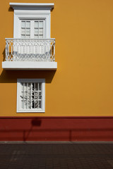 Colourful Spanish Colonial Buildings in Trujillo
