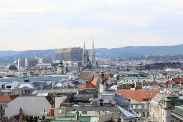 Deurstickers Aerial View Vienna © KerstinKuehne