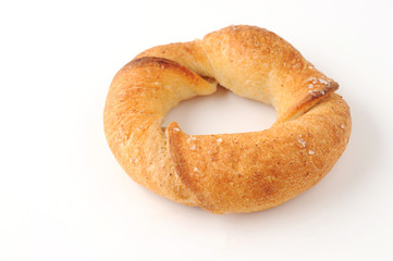 フランスパン クローズアップ 白背景