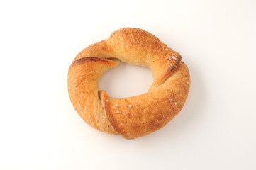 フランスパン クローズアップ 白背景