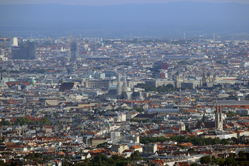 Fototapeta na wymiar Aerial View of Vienna