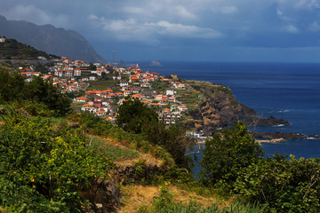 Small Portuguese town on the side