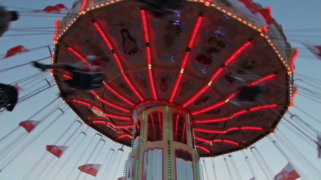 Kettenkarussell in Rotation