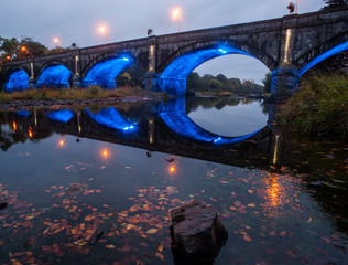 stone bridge reflection in county Kerry, Ireland