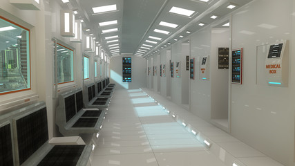 SCIFI futuristic interior architecture