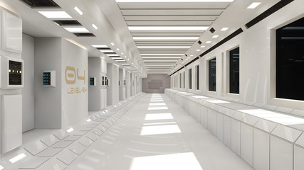SCIFI futuristic interior architecture