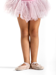 Legs of a little girl dancer