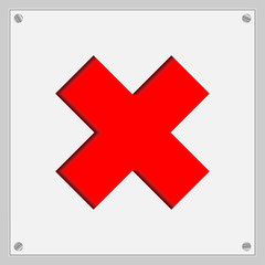 signs indicating the prohibition of entry