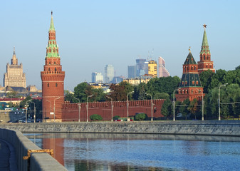 Moscow Kremlin and skyline view