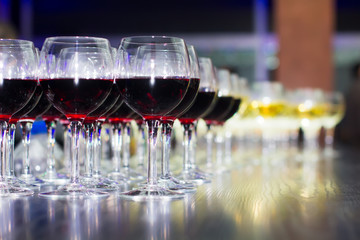 Glasses of wine