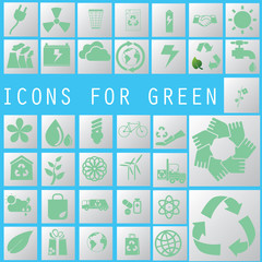 white icons for recycle