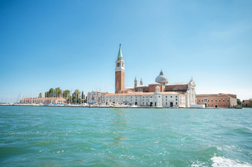 Fototapeta na wymiar Scenic view of the famous San Giorgio island in Venice, Italy.