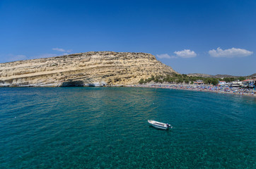 Matala beach, Crete island