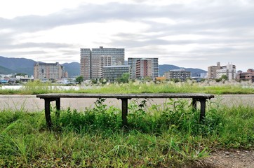 公園のベンチ